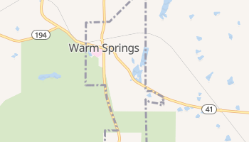 Warm Springs, Georgia map