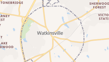 Watkinsville, Georgia map