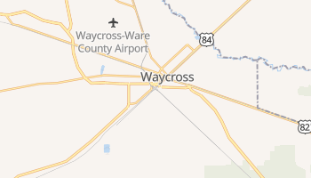 Waycross, Georgia map