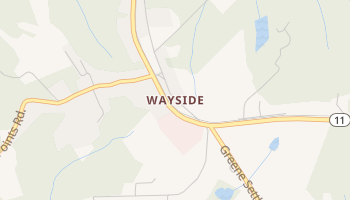 Wayside, Georgia map