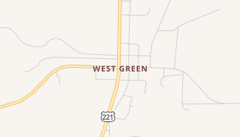 West Green, Georgia map