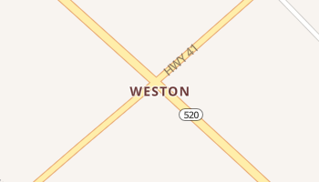 Weston, Georgia map