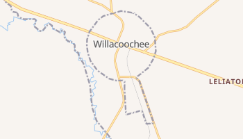 Willacoochee, Georgia map
