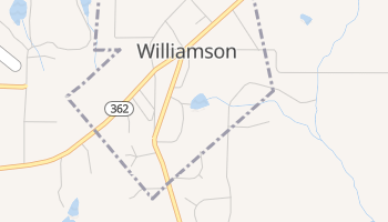Williamson, Georgia map
