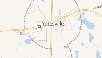 Yatesville, Georgia map