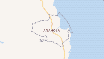 Anahola, Hawaii map