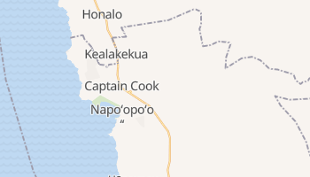 Captain Cook, Hawaii map