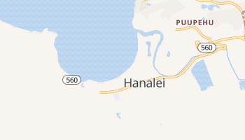 Hanalei, Hawaii map