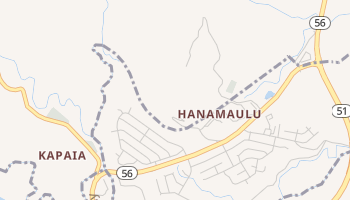 Hanamaulu, Hawaii map