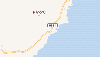 Haou, Hawaii map