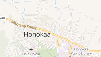 Honokaa, Hawaii map
