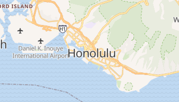 Honolulu, Hawaii map