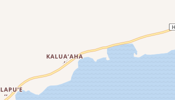 Kaluaaha, Hawaii map