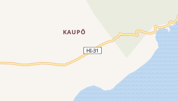Kaupo, Hawaii map