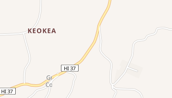 Keokea, Hawaii map