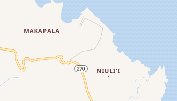 Niulii, Hawaii map