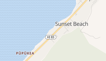 Sunset Beach, Hawaii map