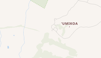 Umikoa, Hawaii map
