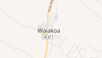 Waiakoa, Hawaii map