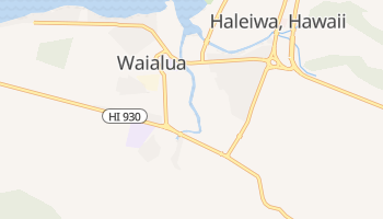 Waialua, Hawaii map
