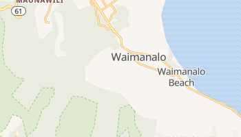 Waimanalo, Hawaii map