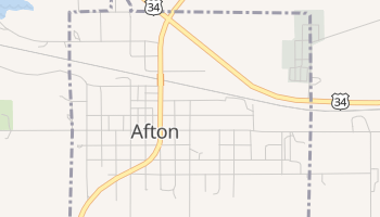Afton, Iowa map
