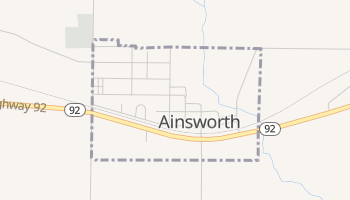 Ainsworth, Iowa map