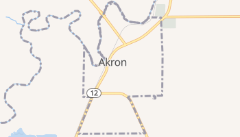 Akron, Iowa map