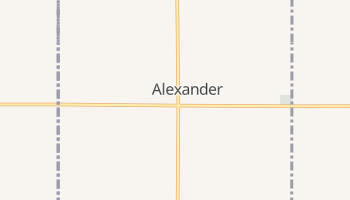 Alexander, Iowa map