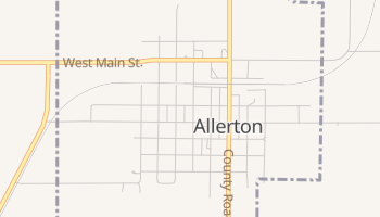 Allerton, Iowa map