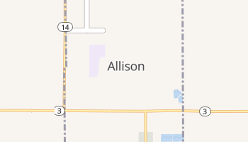 Allison, Iowa map