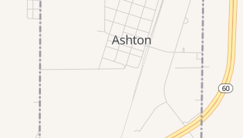 Ashton, Iowa map