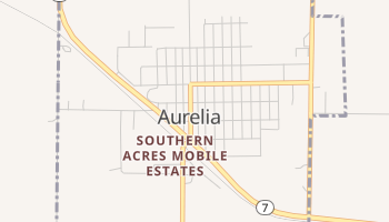 Aurelia, Iowa map