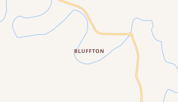 Bluffton, Iowa map