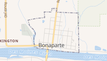 Bonaparte, Iowa map