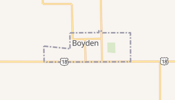 Boyden, Iowa map