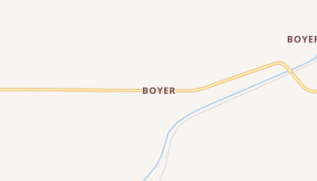 Boyer, Iowa map