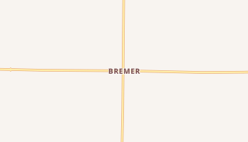 Bremer, Iowa map