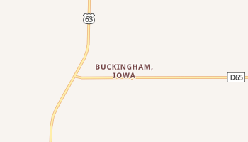 Buckingham, Iowa map