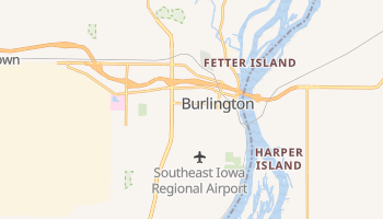 Burlington, Iowa map