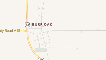 Burr Oak, Iowa map