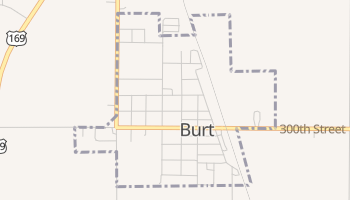 Burt, Iowa map