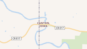 Canton, Iowa map