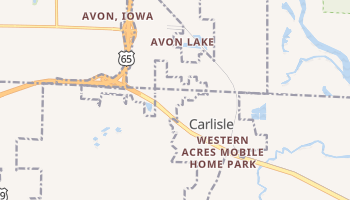 Carlisle, Iowa map