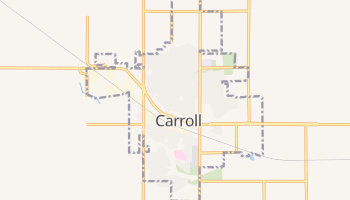 Carroll, Iowa map