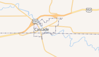 Cascade, Iowa map