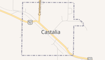 Castalia, Iowa map