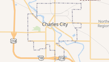 Charles City, Iowa map