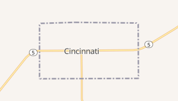 Cincinnati, Iowa map