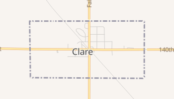 Clare, Iowa map
